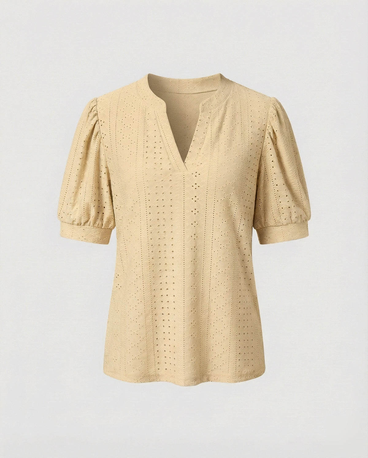 Women's Elegant Jacquard Blend Girl Blouse Shirt