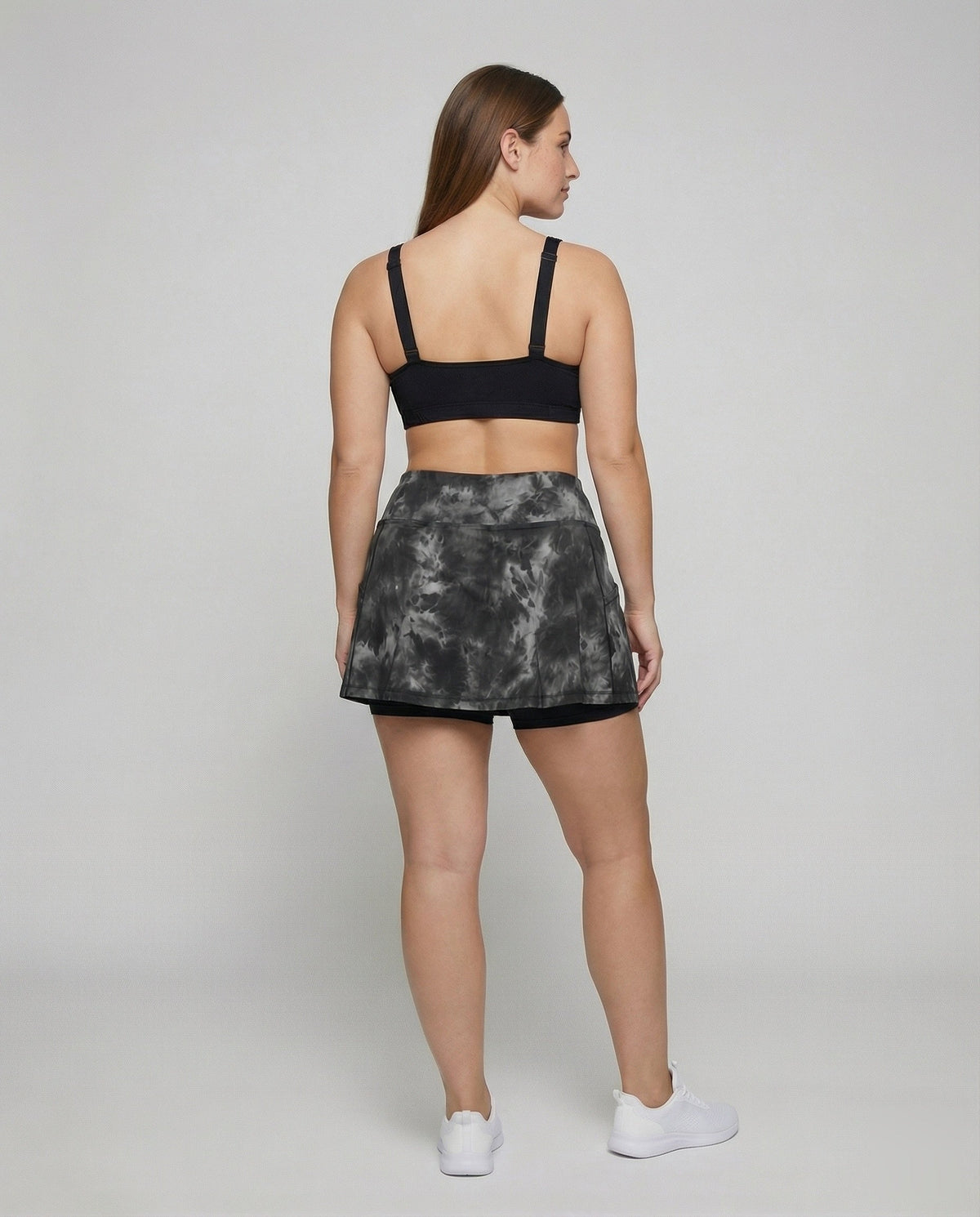Women's Athletic Compression Inner Shorts Functional Material Workout - Back View