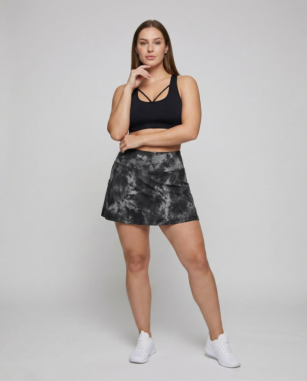 Women's Athletic Compression Inner Shorts Functional Material Workout - Front View