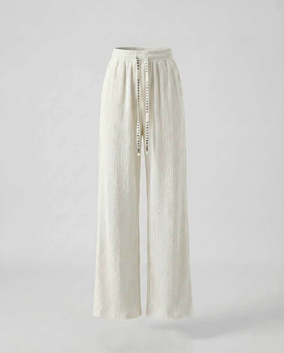 Women's Comfortable Decorative Cord Viscose-Mix Relax Pants