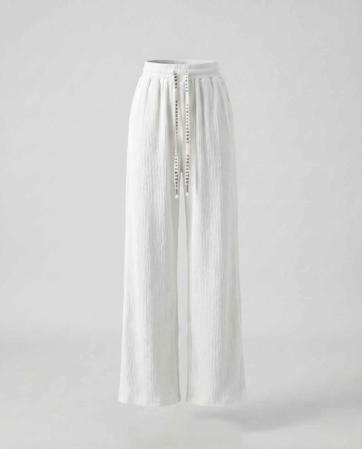 Women's Comfortable Decorative Cord Viscose-Mix Relax Pants