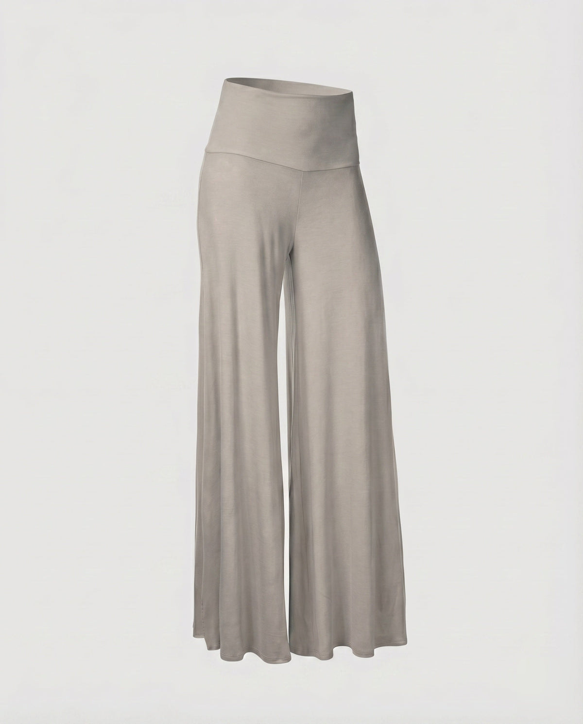 Women's Palazzo Pants High Cuff Wide Leg Flowing