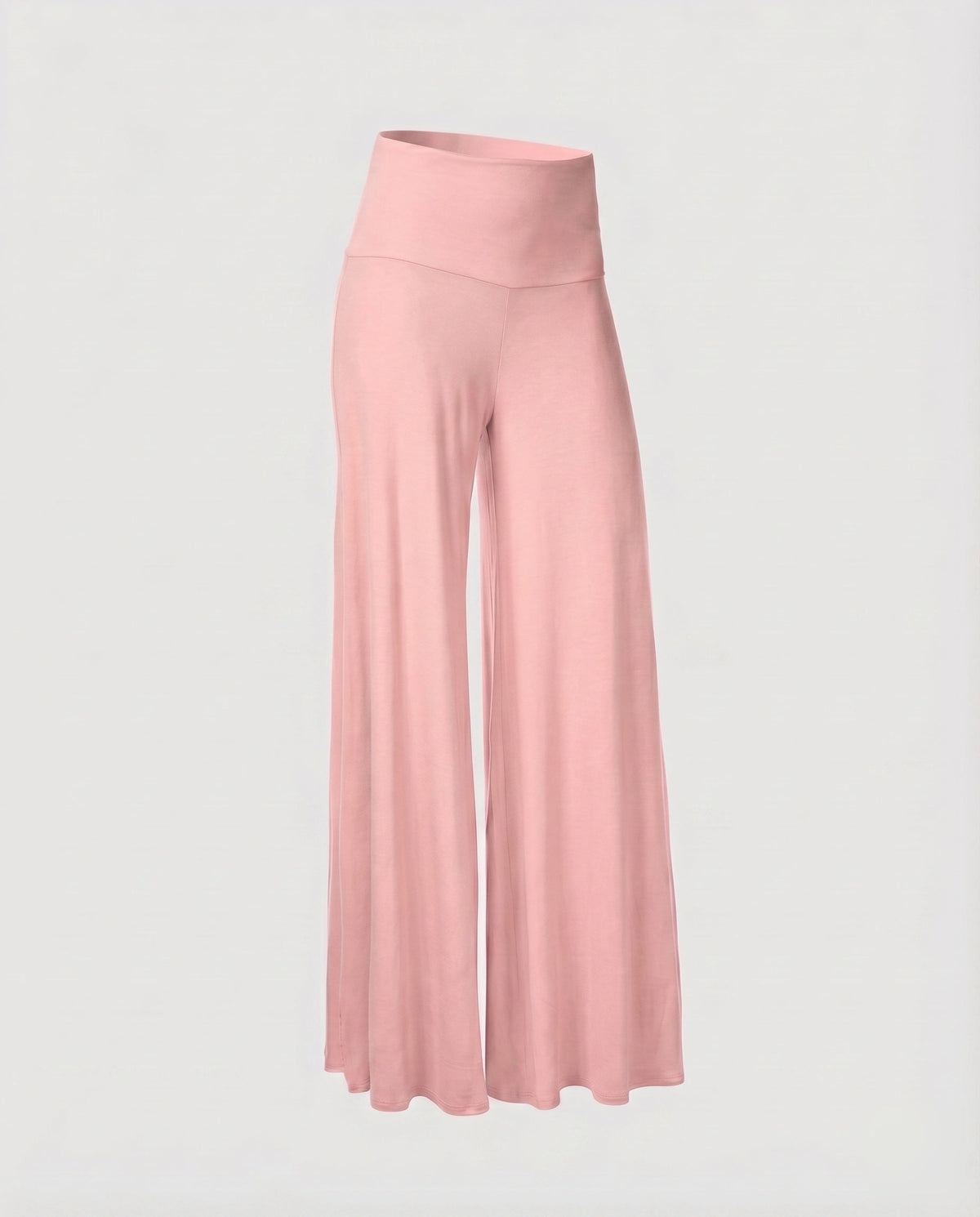 Women's Palazzo Pants High Cuff Wide Leg Flowing