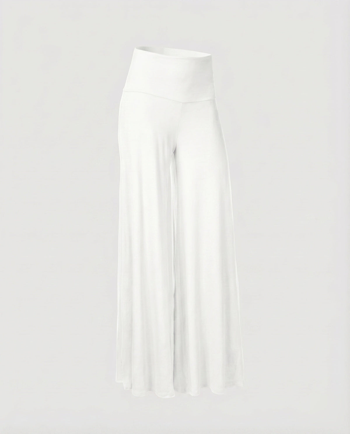 Women's Palazzo Pants High Cuff Wide Leg Flowing