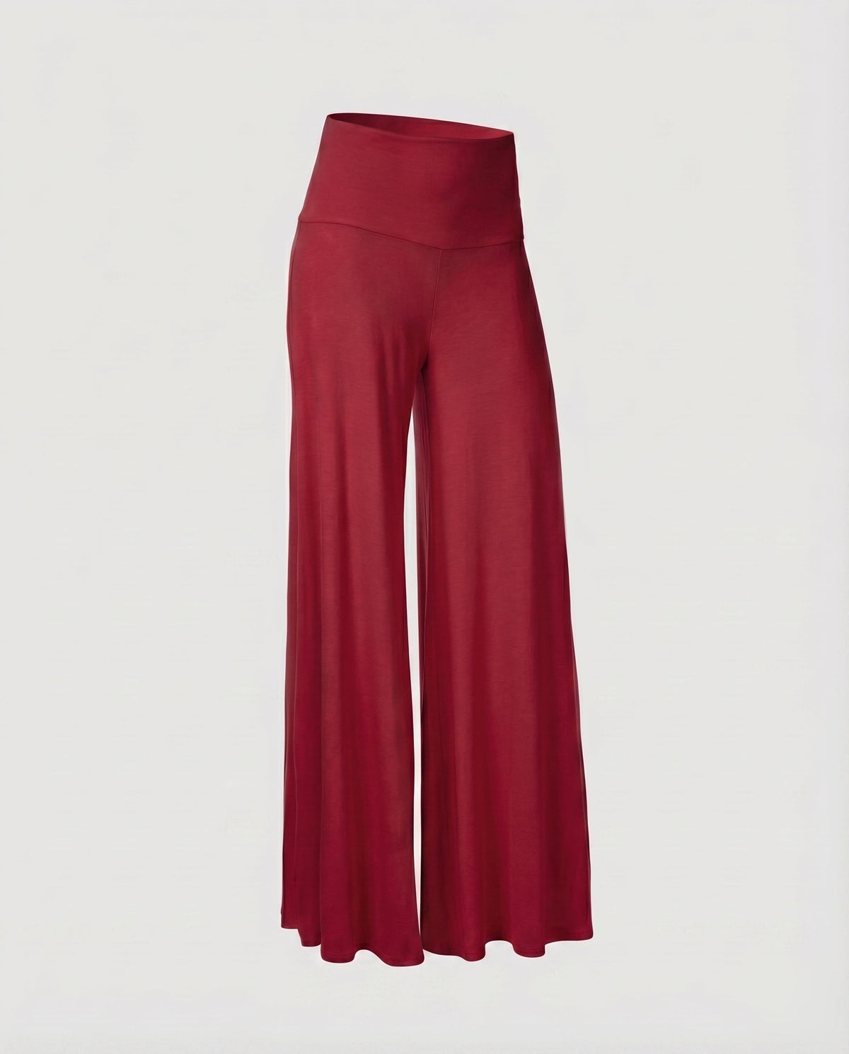 Women's Palazzo Pants High Cuff Wide Leg Flowing