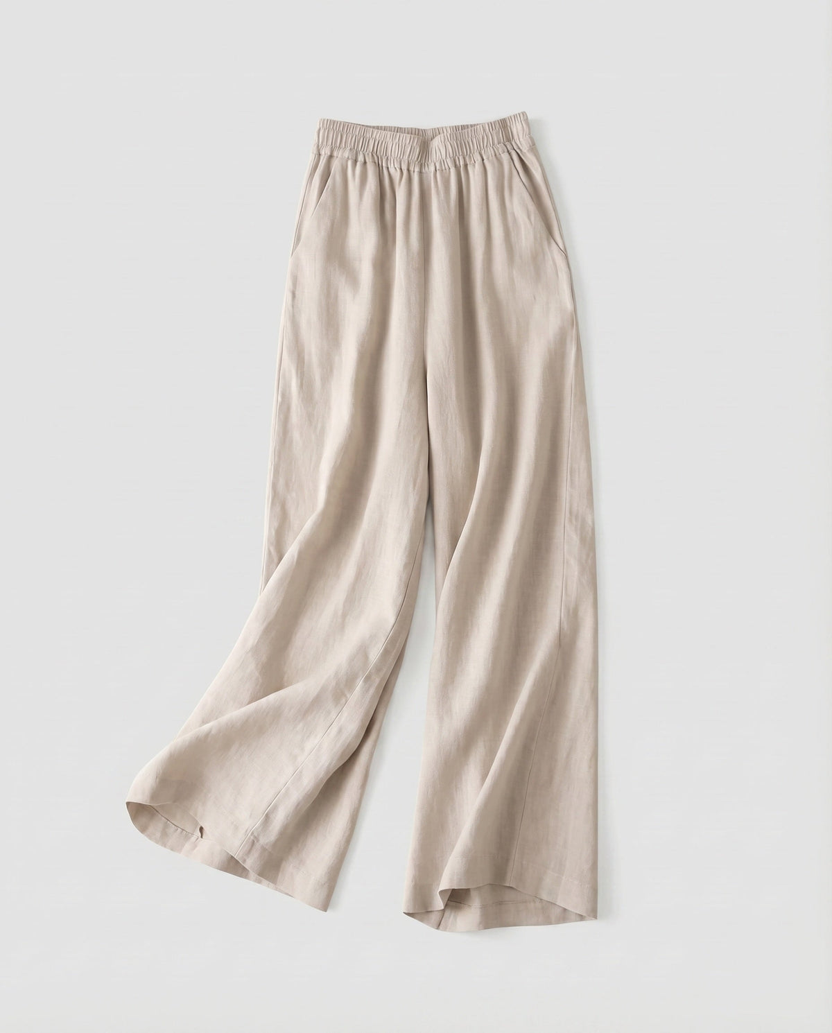 Women's Palazzo Pants Elastic Waist Flowing Fall Wide