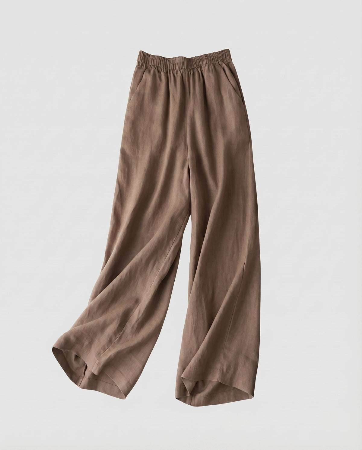 Women's Palazzo Pants Elastic Waist Flowing Fall Wide