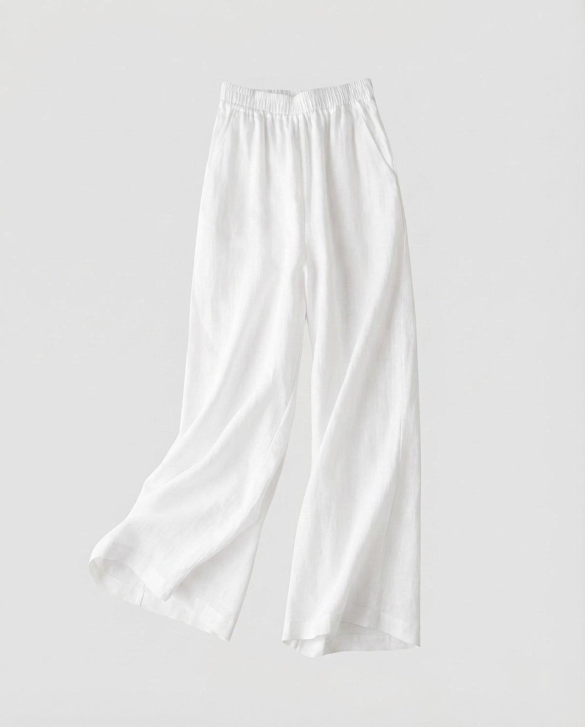 Women's Palazzo Pants Elastic Waist Flowing Fall Wide