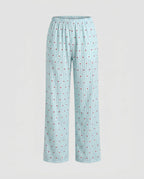 Women's Long Leisure Pants with Heart Design and Loose Fit