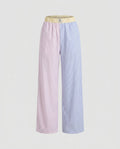 Women's Airy Palazzo Pants with Contrasting Color Gradients