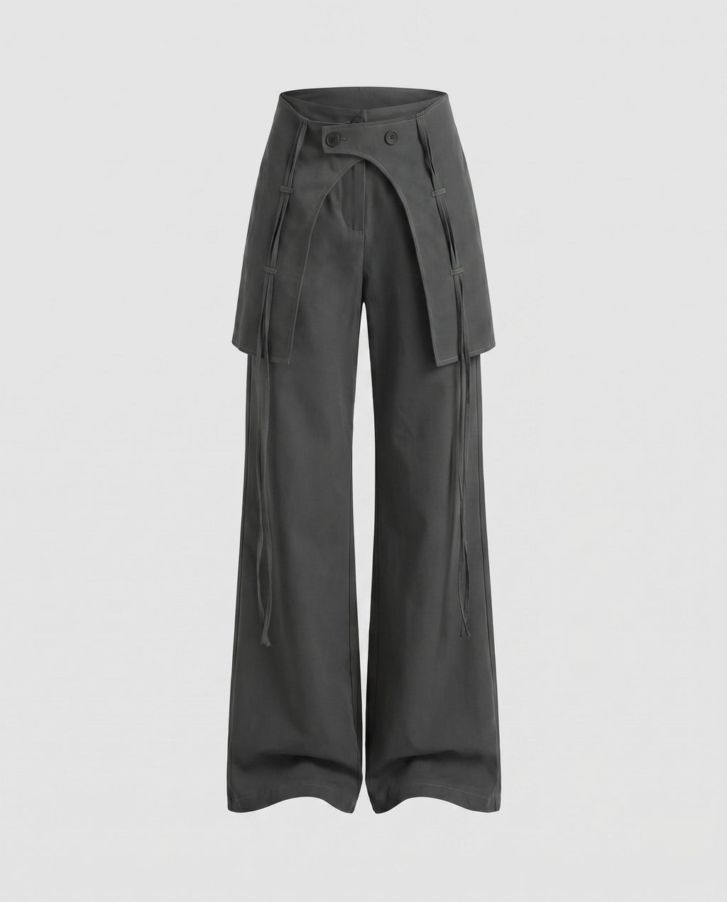 Women's Stylish High-Waisted Cargo Pants with Adjustable Drawstring