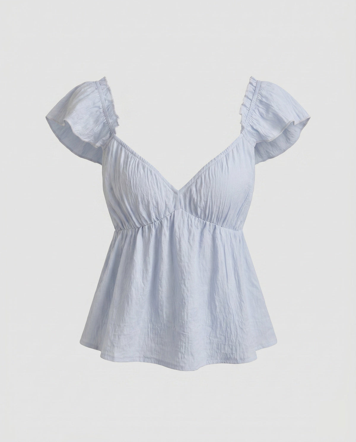 Women's Romantic Blouse Top with Ruffle Details