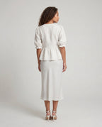 Women's Blouse-Tunic with Deep Back View - Back View