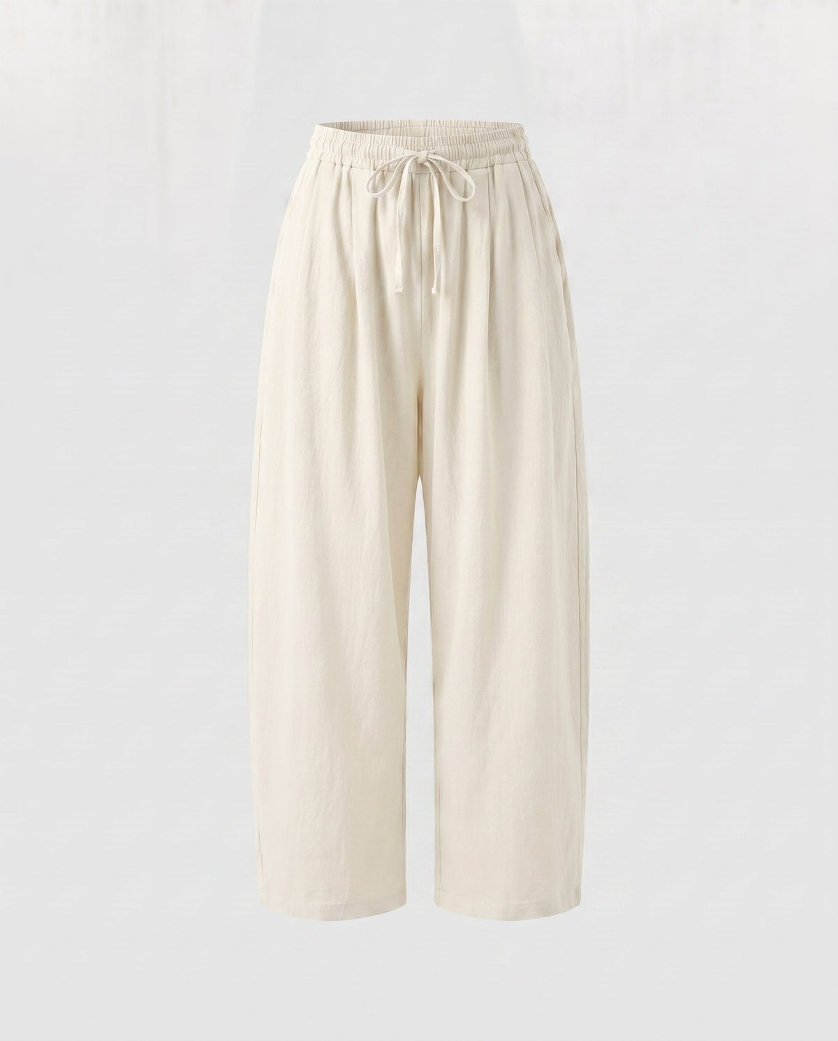 Women's Elegant Wide-Cut Summer Pants with Elastic Waistband