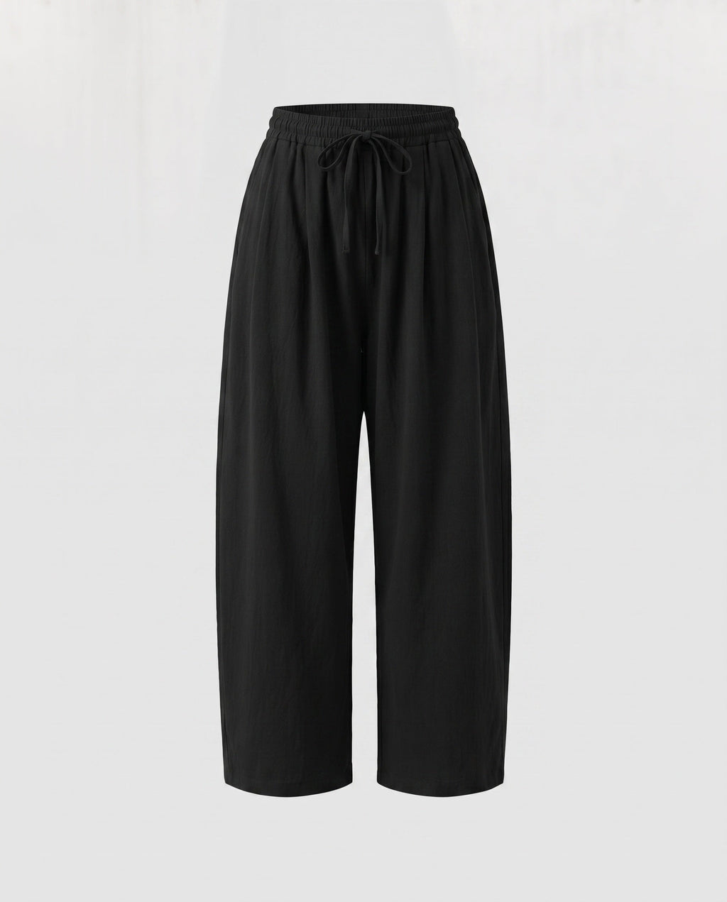 Women's Elegant Wide-Cut Summer Pants with Elastic Waistband