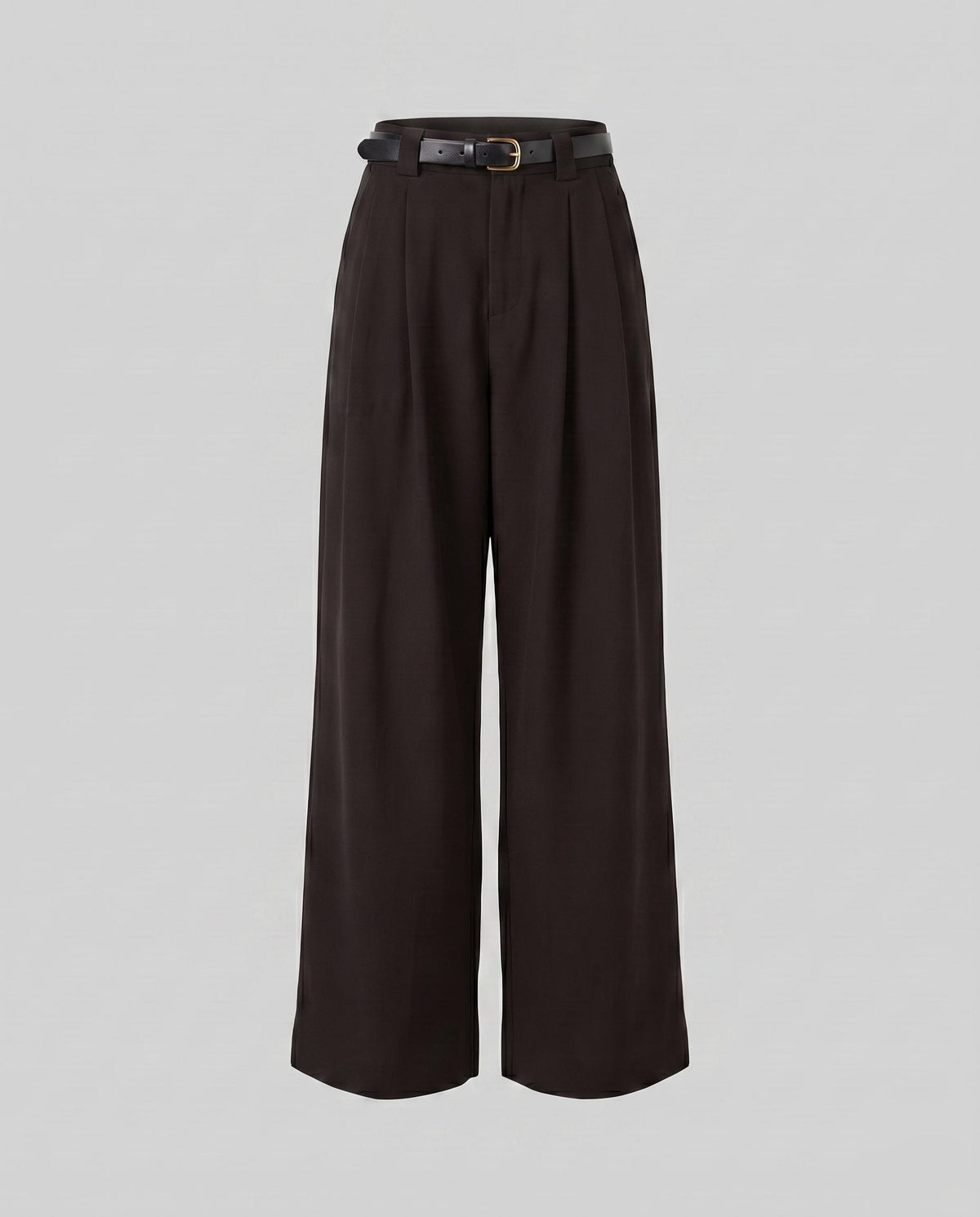 Women's Elegant Wide Linen Pants with High-Waisted Cut