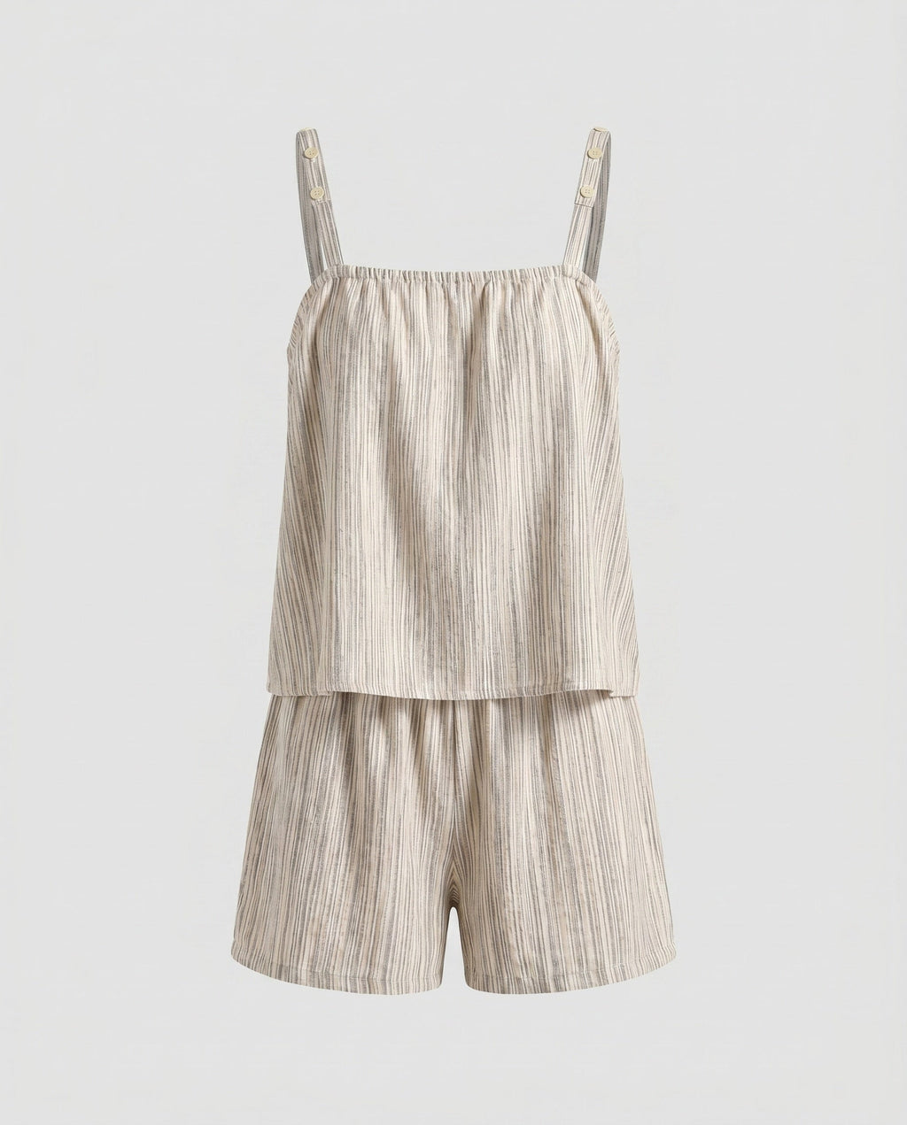 Women's Casual Summer Loungewear Set with Spaghetti Straps
