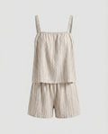Women's Casual Summer Loungewear Set with Spaghetti Straps