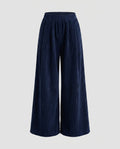 Women's Casual Wide-Leg Sweatpants with High Waist, Practical Pockets