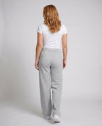 Women's High-Cut Wide Lounge Pants made of Soft Sweat Material - Back View