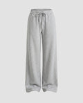 Women's High-Cut Wide Lounge Pants made of Soft Sweat Material