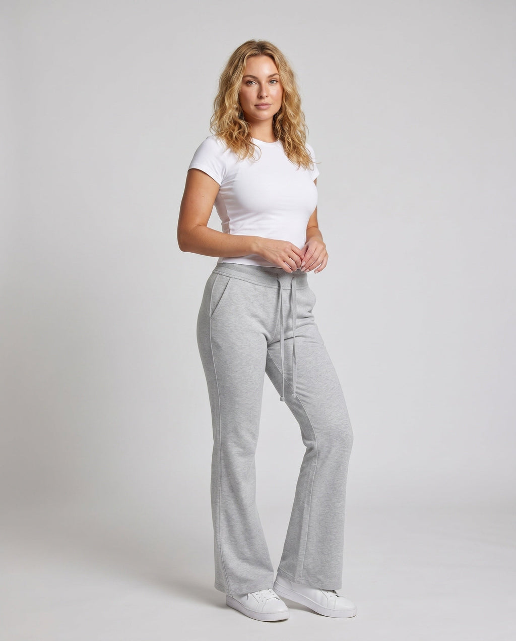 Women's Comfortable Sweatpants with a High Comfort Waistband - Front View