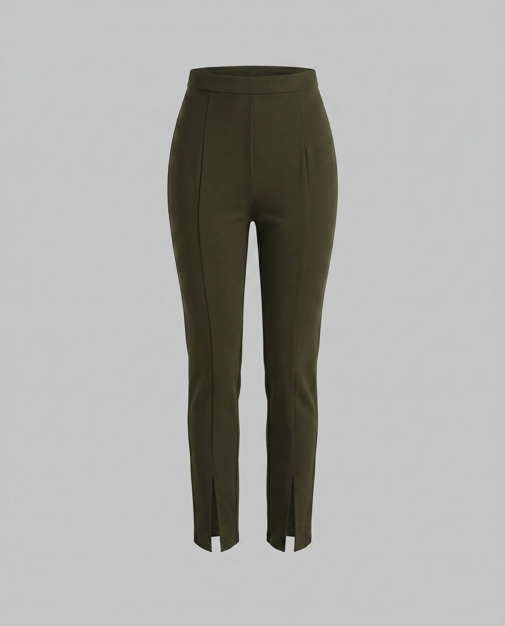 Women's Elegant and Figure-Hugging Trousers with Slit