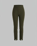 Women's Elegant and Figure-Hugging Trousers with Slit