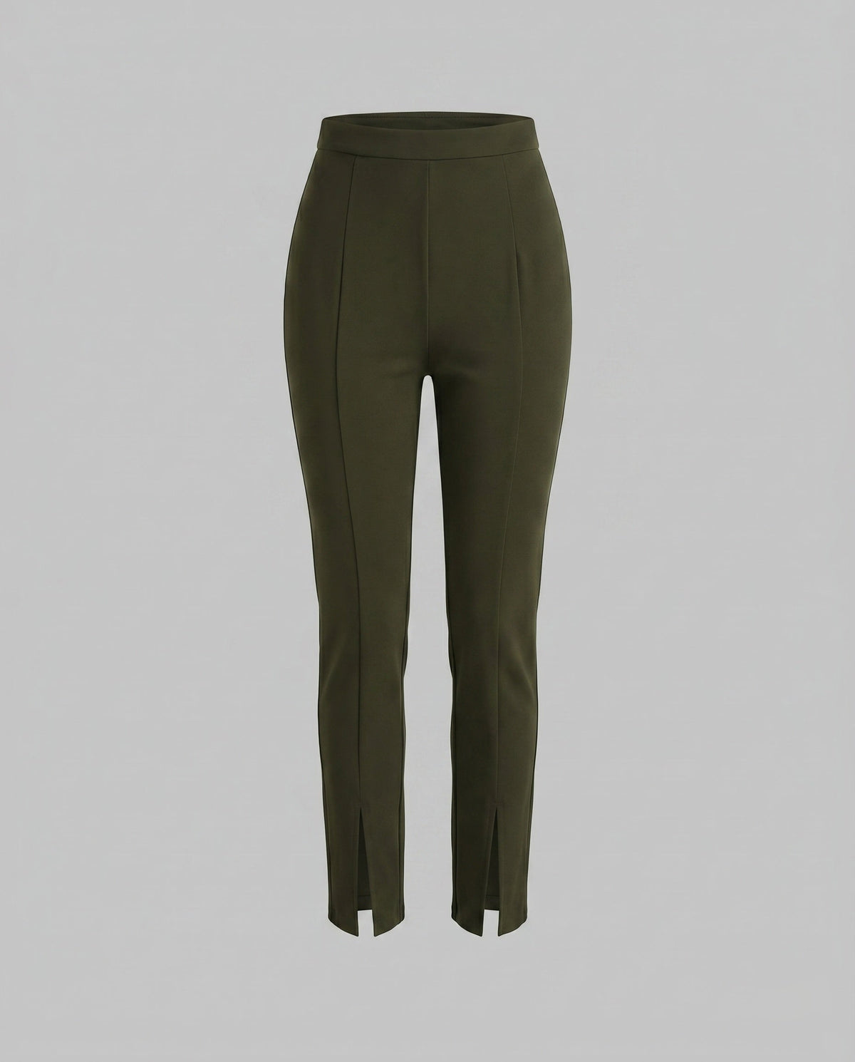 Women's Elegant and Figure-Hugging Trousers with Slit