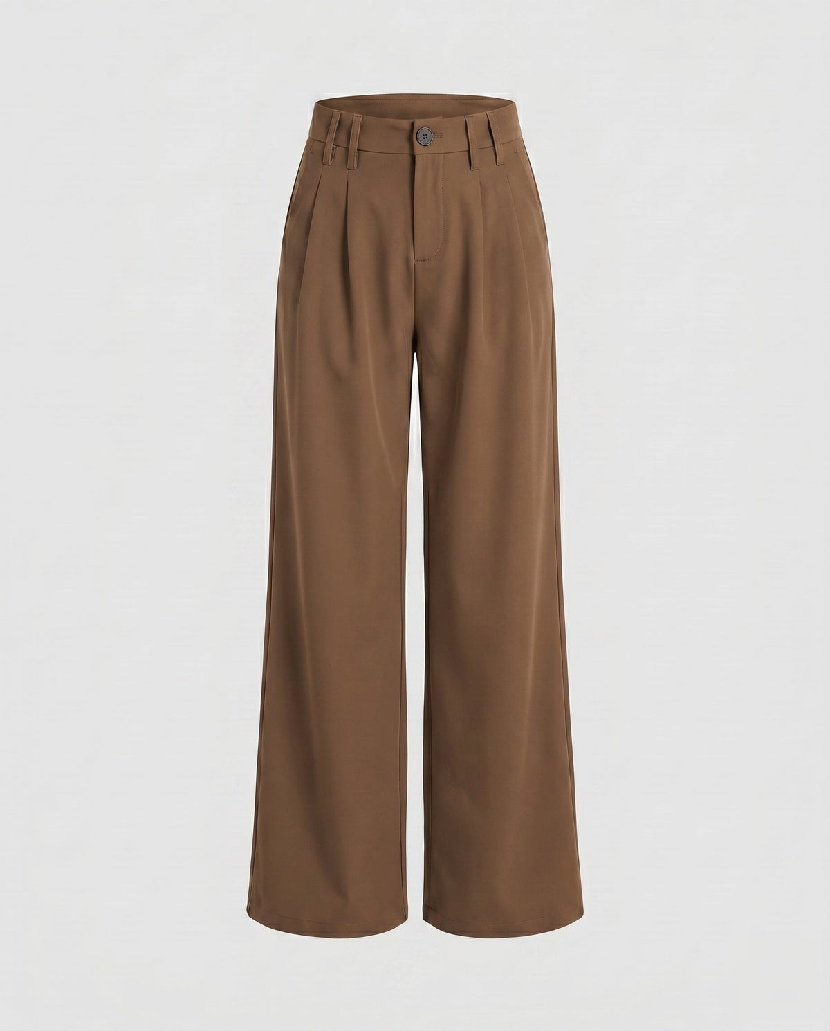 Women's Elegant Wide Business Trousers with High Waist