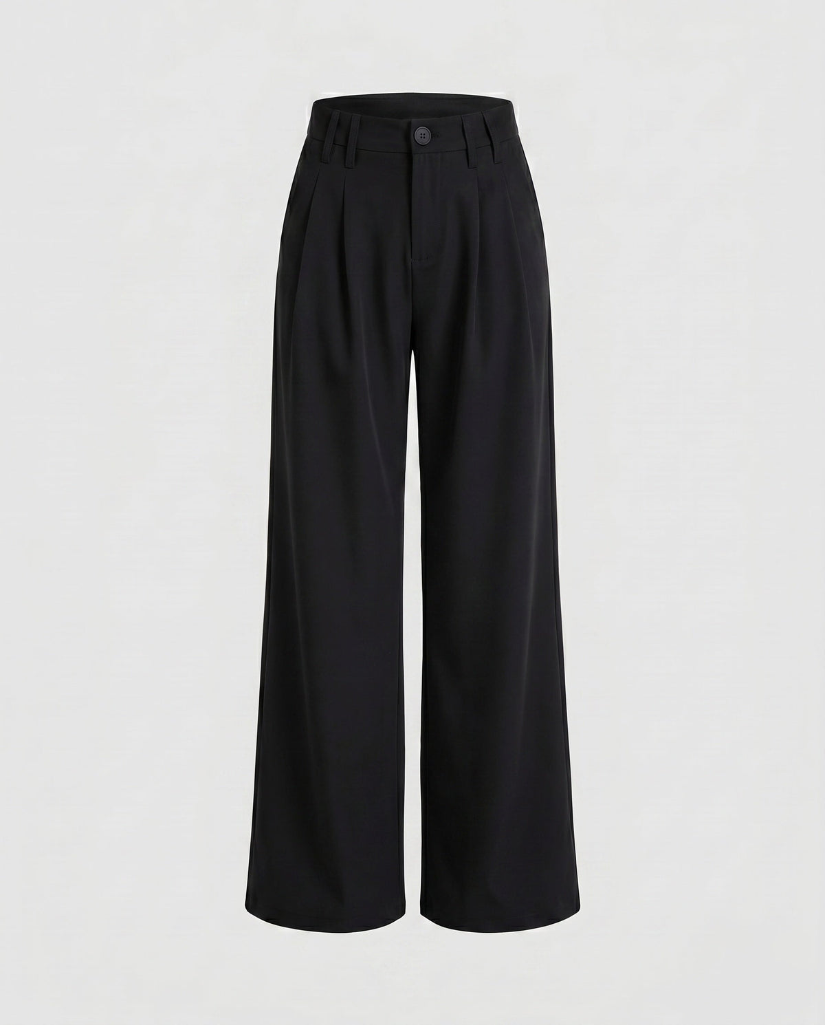 Women's Elegant Wide Business Trousers with High Waist