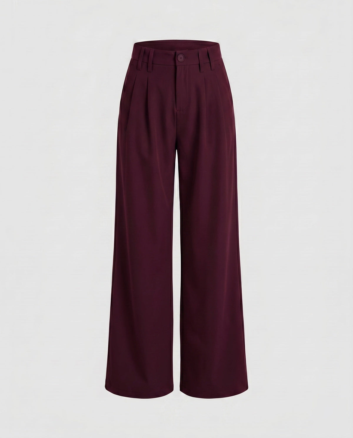 Women's Elegant Wide Business Trousers with High Waist