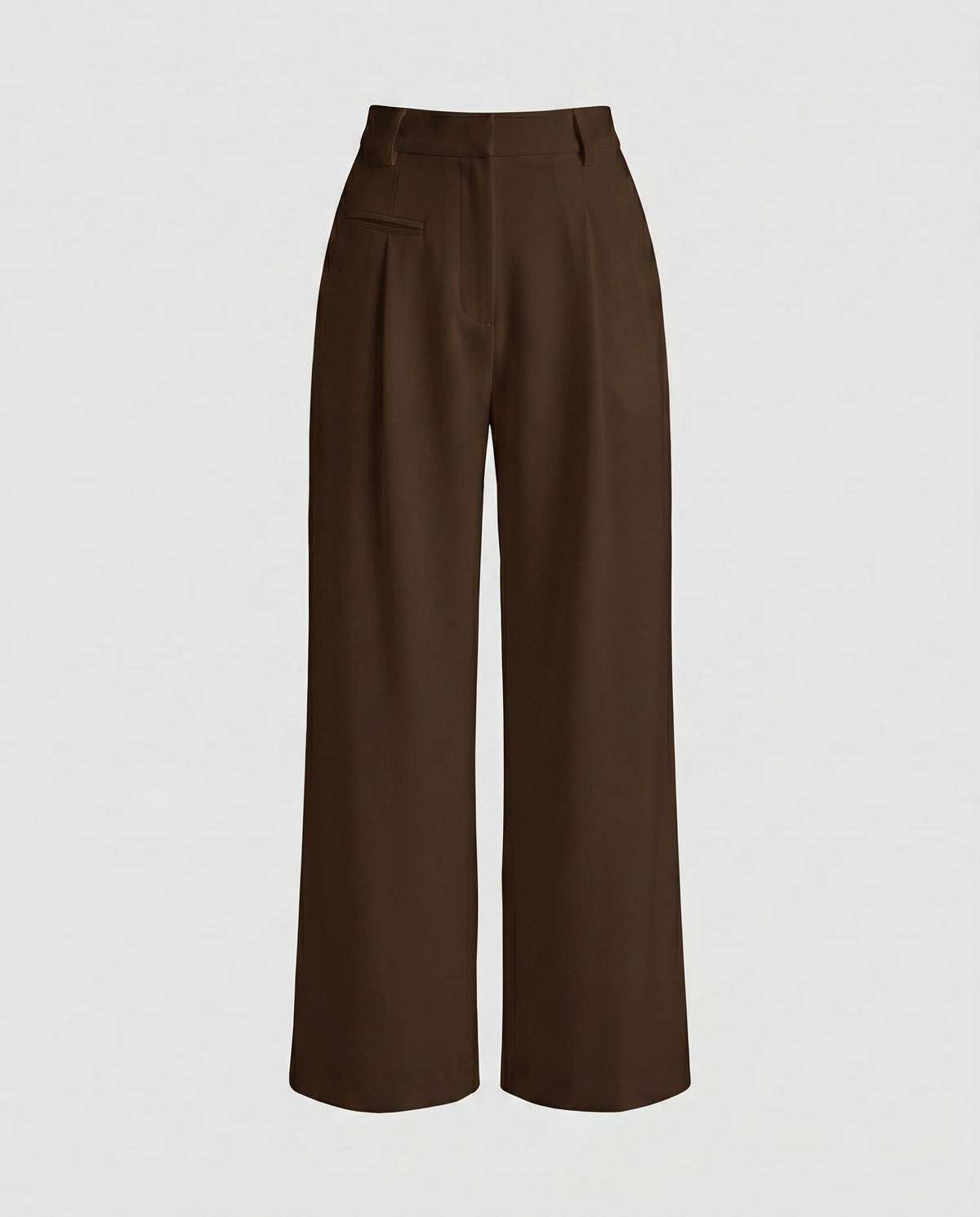 Women's High-Quality Chino Pants with High Waist and Belt