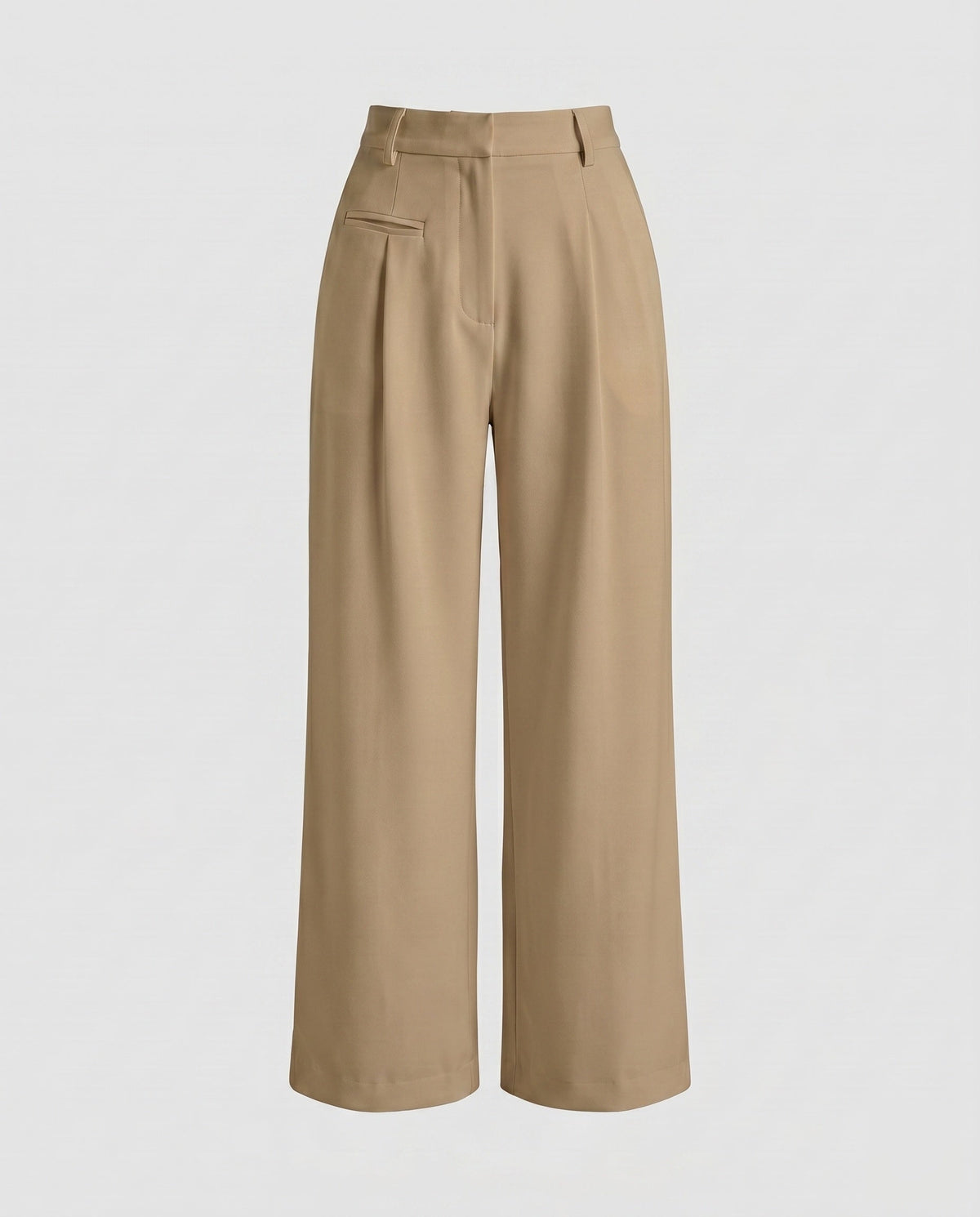 Women's High-Quality Chino Pants with High Waist and Belt