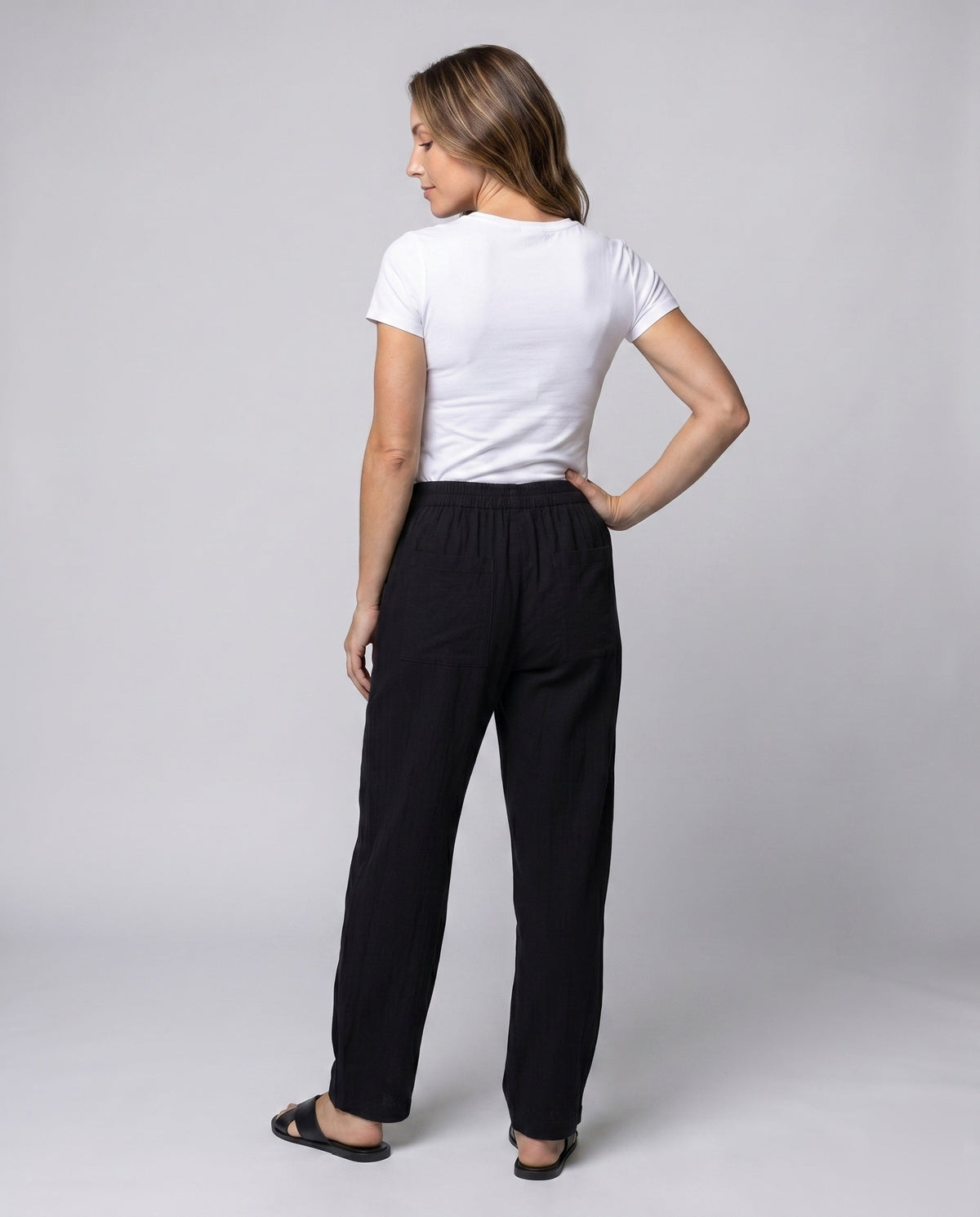 Women's Airy Leisure Pants - Back View
