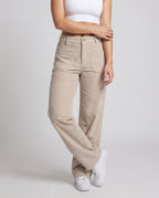 Women's Wide Cord Pants - Lower Body View