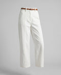 Women's Comfortable Linen Pants with Elegant Belt