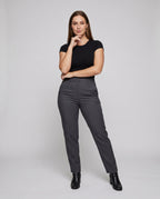 Women's Elegant Fabric Trousers with Modern Cut - Front View