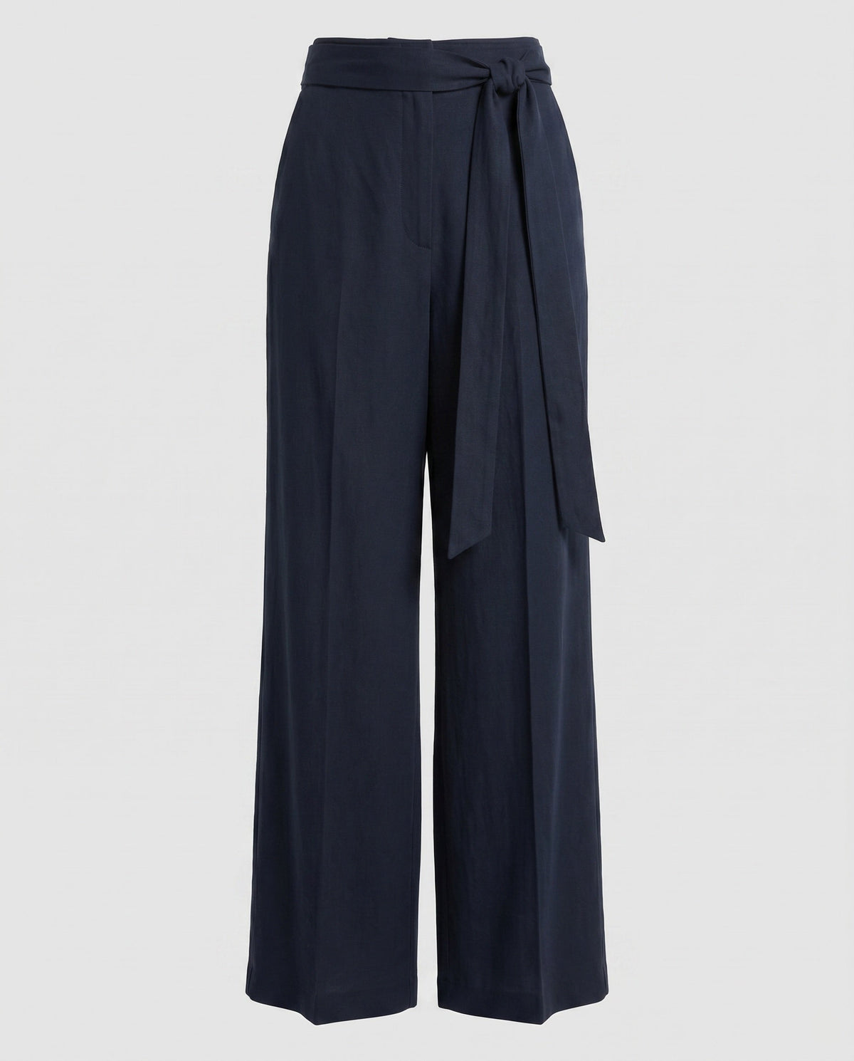 Women's Wide Palazzo Pants with Fashionable Tie Belt