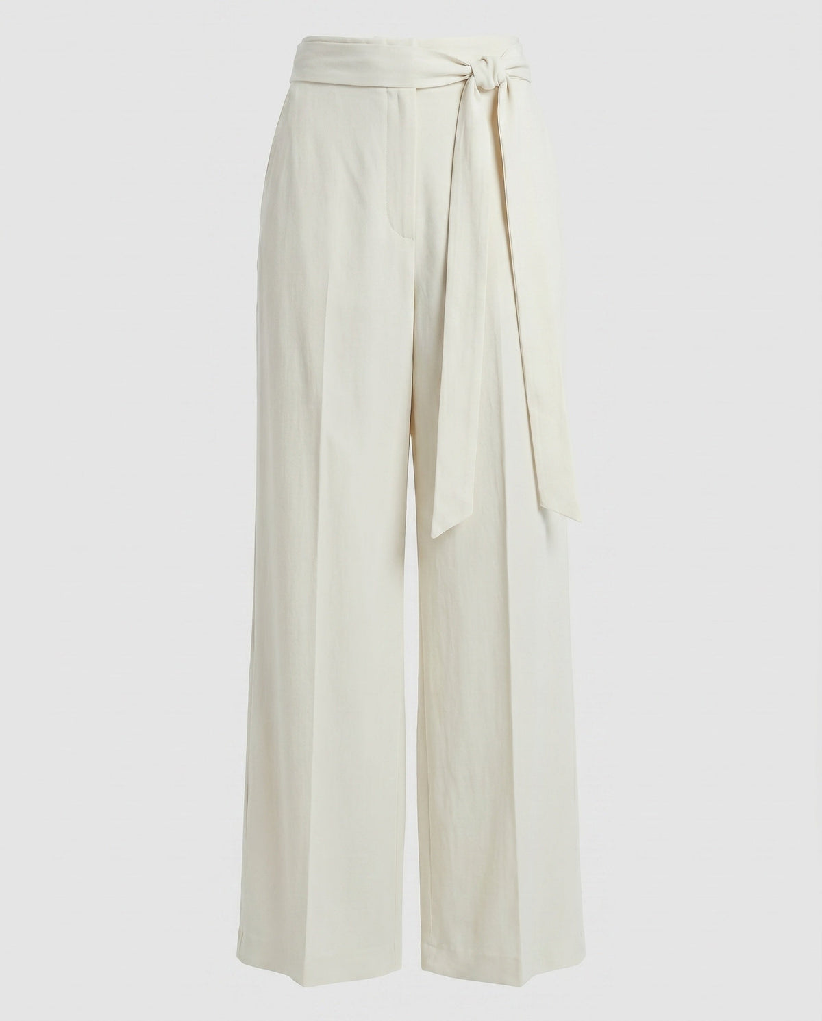 Women's Wide Palazzo Pants with Fashionable Tie Belt