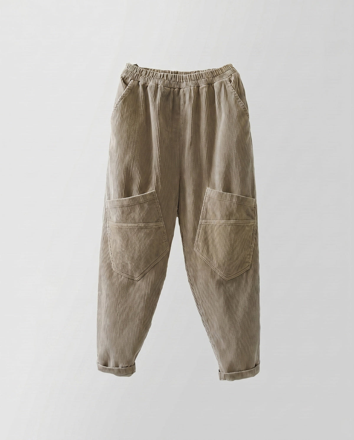 Women's Cord Harem Pants with Soft Feel and Practical Pockets