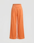 Women's Elegant and Flowing High-Waisted Trousers