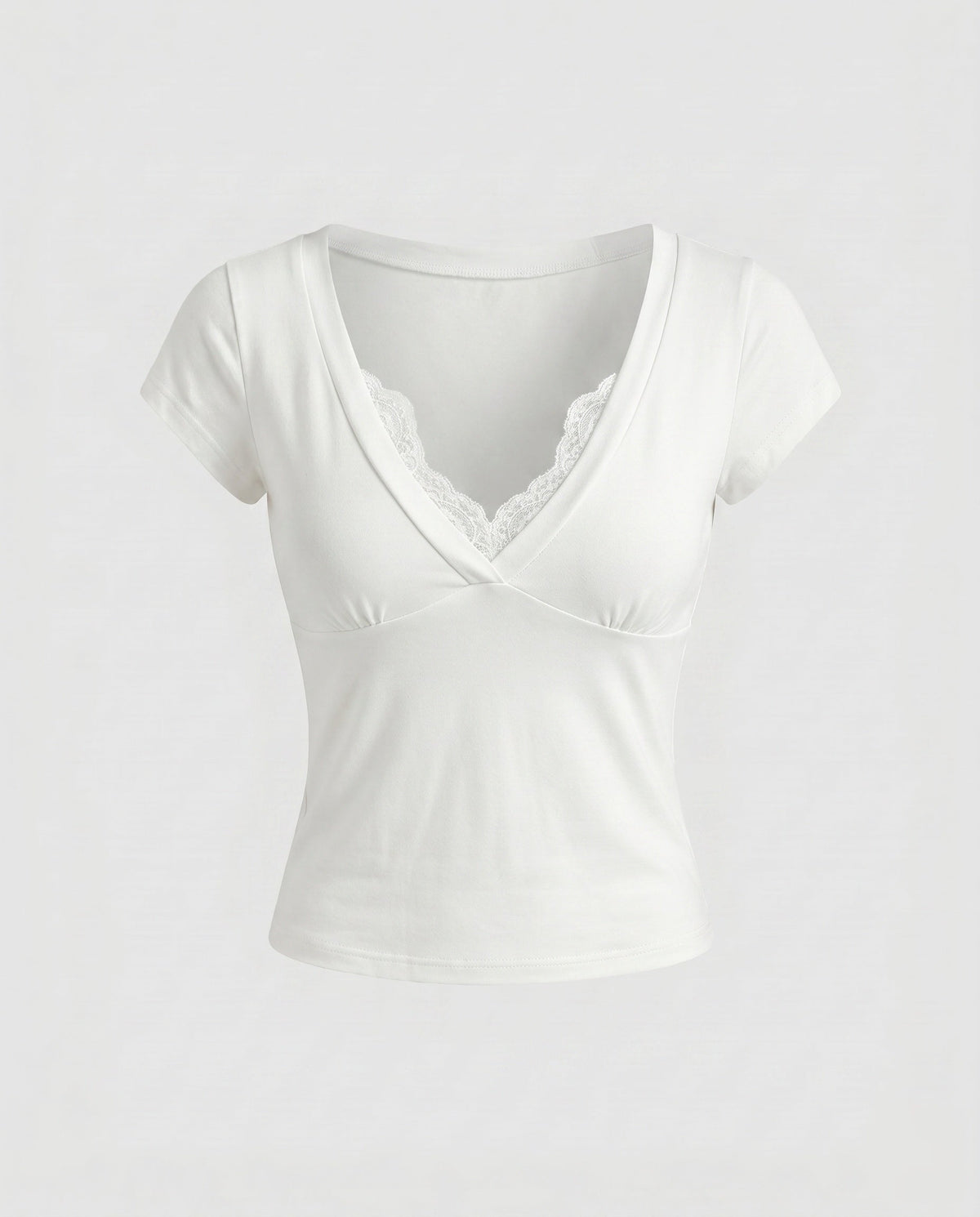 Women's Crop Top with Elegant Lace Gradient