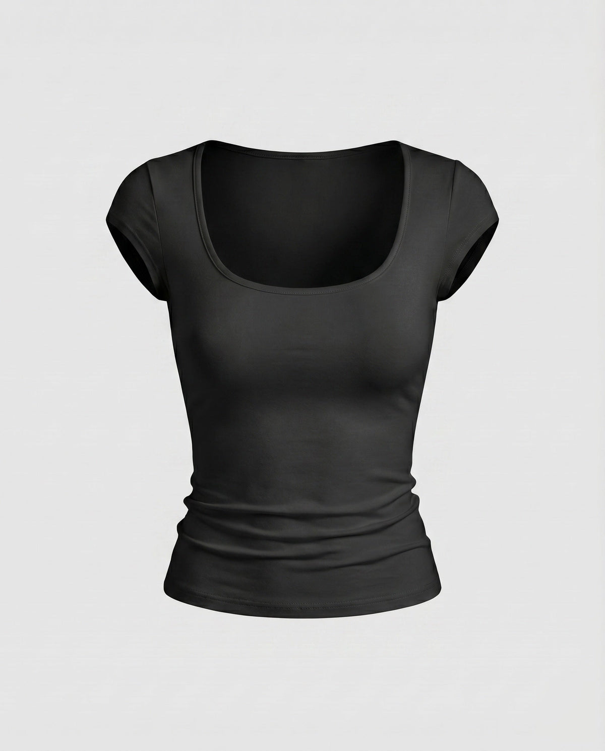 Women's Fitted T-Shirt with Elegant Lace Hem