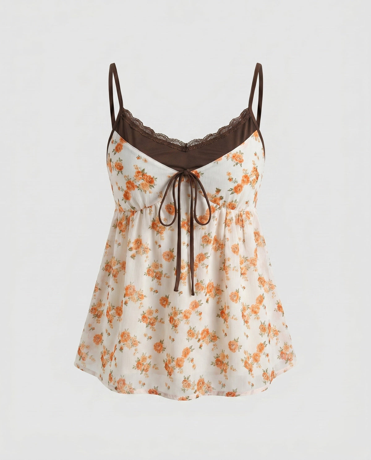 Women's Casual Blouse Top with Floral Patterns