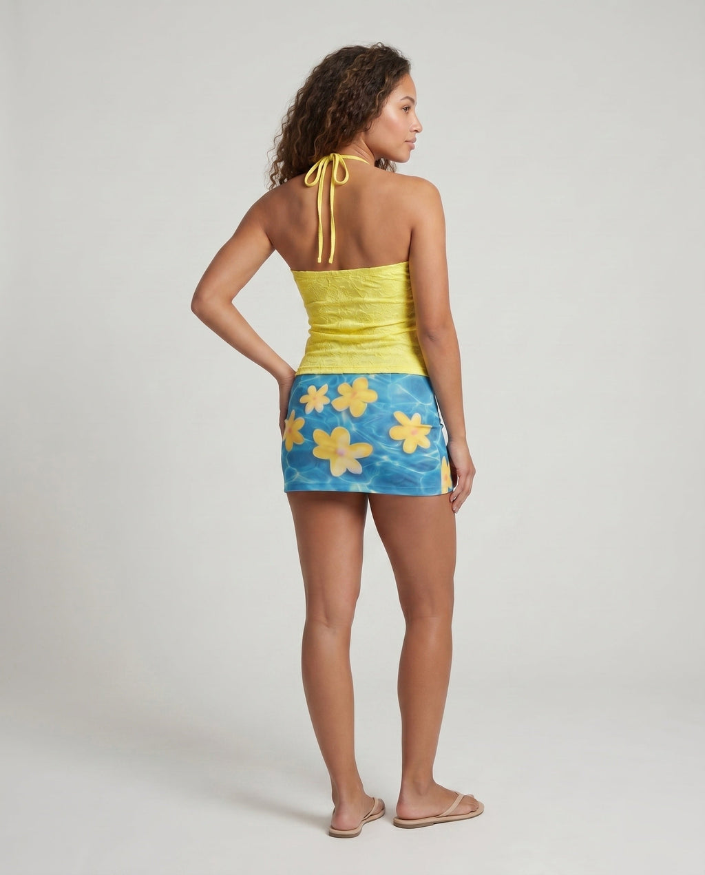 Women's Summery Lace Top - Back View