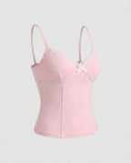 Women's Lace Cami Top with Adjustable Straps
