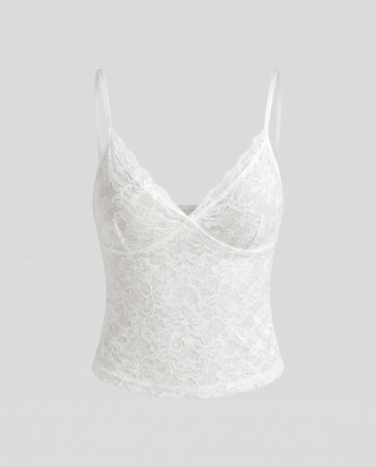 Women's Lace Camisole with Elegant V-Neck