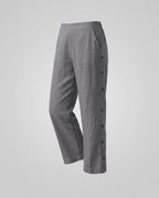 Women's Comfortable Summer Pants with Side Button Details