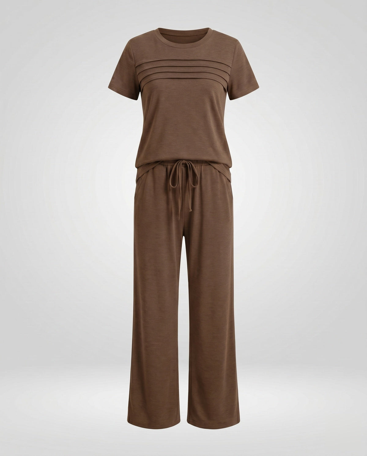 Women's Casual Lounge Set with Comfortable Elastic Waistband